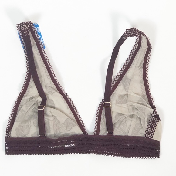 Free People Alia Bralette Bordeaux Wine - Picture 3 of 6